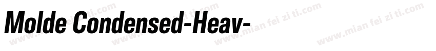 Molde Condensed-Heav字体转换